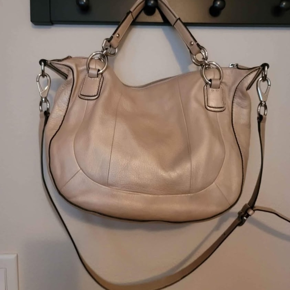 Coach Kristin Hobo Leather Handbag - Picture 2 of 5